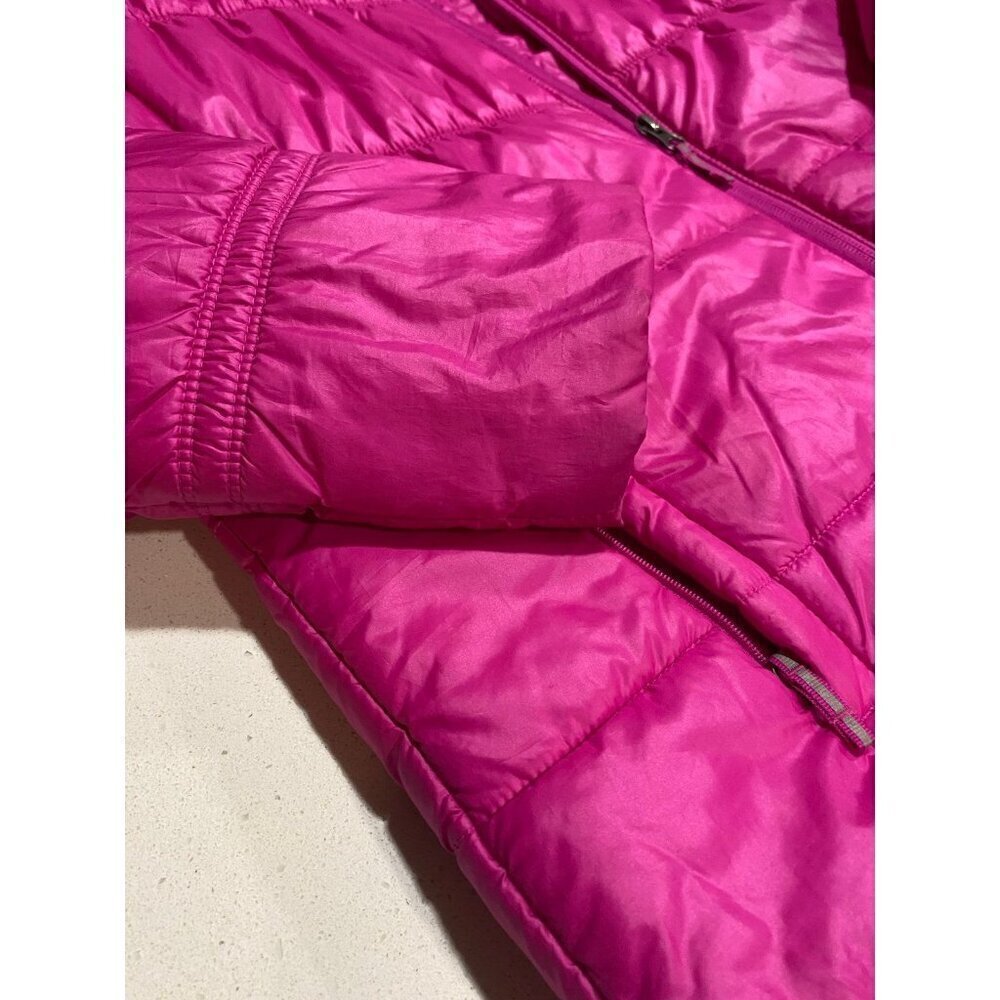 Girl’s XL Columbia Omni-Heat Puffer Jacket Zip-Up Hot Pink - Picture 4 of 11